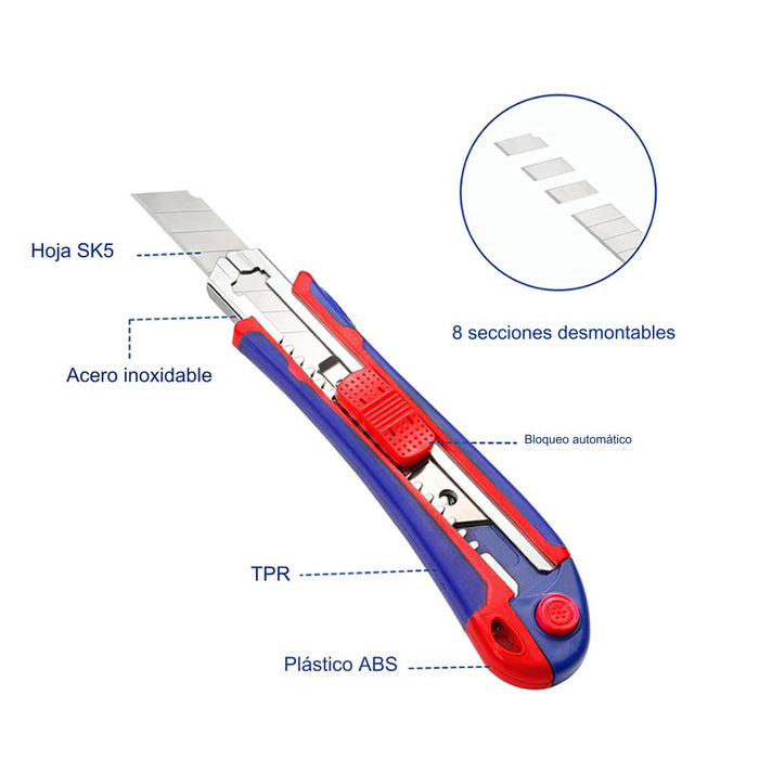 Cúter de Carga Automática 18mm WORKPRO - GrowTarraco Distribuciones SLU