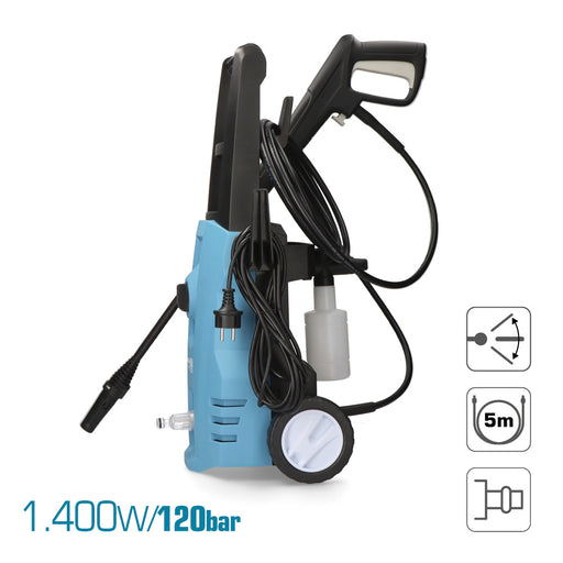 Hidrolimpiadora Alta Presión 1400w / 120 BAR KOMA TOOLS - GrowTarraco Distribuciones SLU